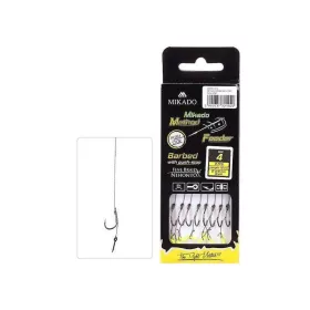   Mikado Method Feeder Xtra Strong Cu pin pentru momeală 8 Ochi, Cârlig pre-legat cu ghimpe 8 buc