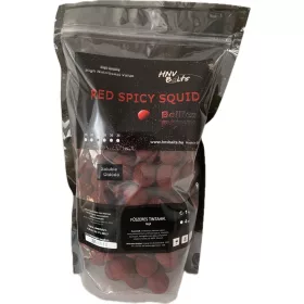 HNV Baits Red Spicy Squid Soluble Boilie Solubil 24mm 1kg