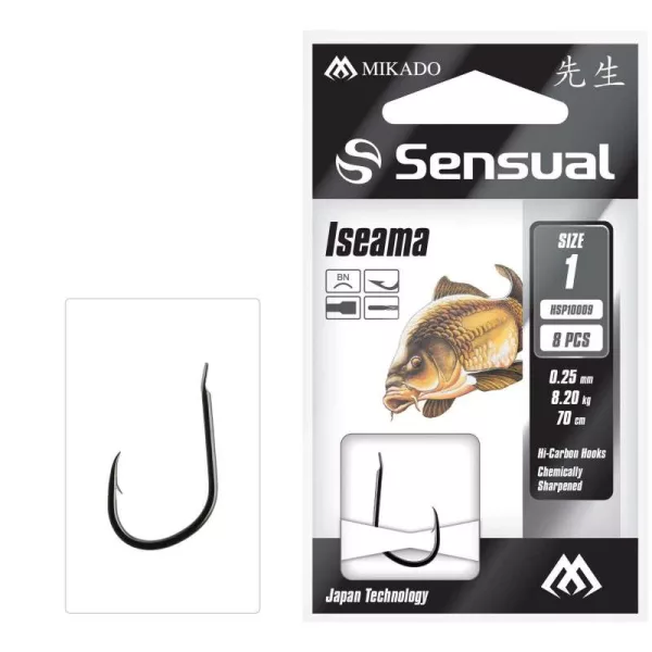 Mikado Sensual Iseama 4 Cârlig montat cu paletă și barbă 10 buc