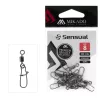 Mikado Fastlock 10 Nichel Negru Agrafă Rotativă 10 buc