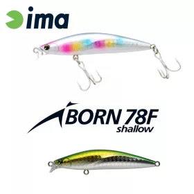   Ima iBorn 78F Shallow 7,8cm 8,5gr 009 Green Back Shiner Wobbler