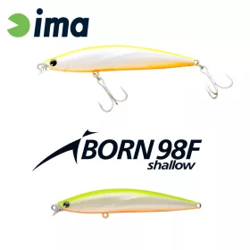   Ima iBorn 98F Shallow 9,8cm 13gr 002 Chart Back Pearl Wobbler