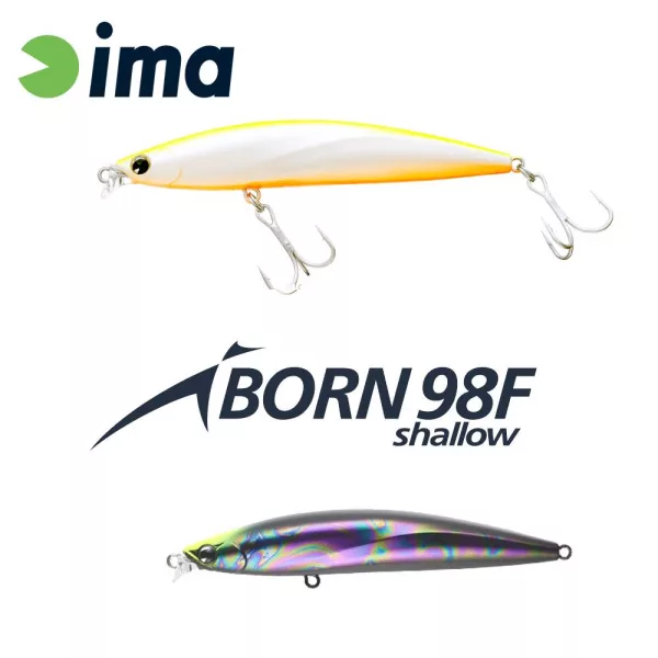 Ima iBorn 98F Shallow 9,8cm 13gr 014 Clear Back Wobbler