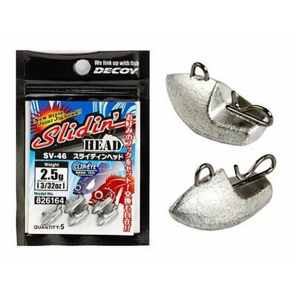 Decoy SV-46H Slidin Head Heavy Argintiu 18gr Cap Cheburashka 4buc
