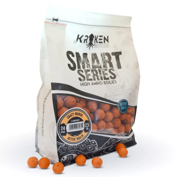 The Kraken Baits Smart Series Crazy Mango Active 20mm Bojli 2,5kg