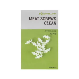 Korum Meat Screws (clear) Spin pentru momeală