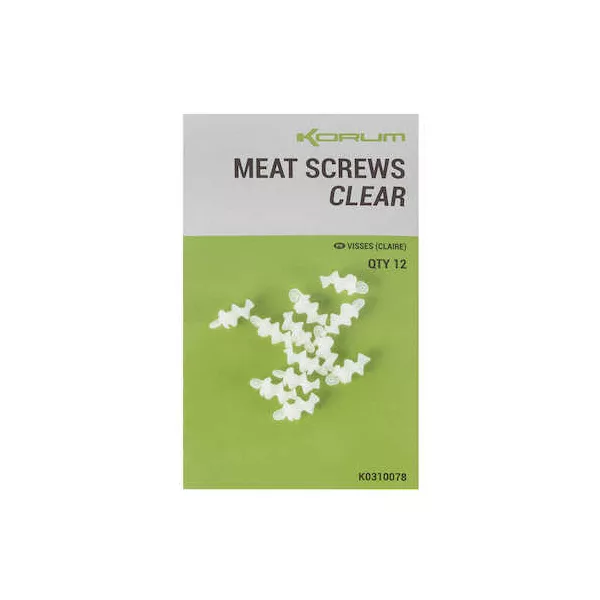 Korum Meat Screws (clear) Spin pentru momeală
