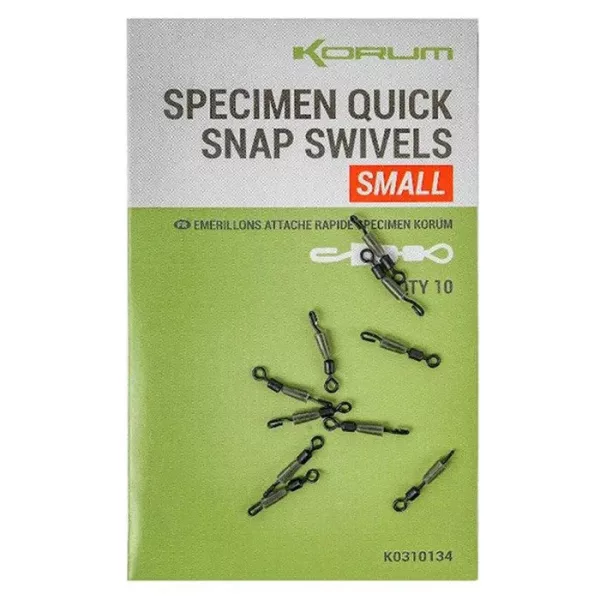 Korum Specimen Quick Snap Swivels Small Vârtej