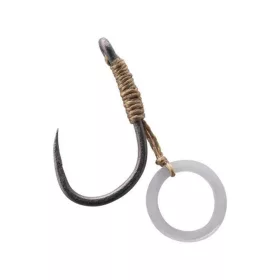   Korum Banded Hook Hairs 10 Cârlig Boiles cu Ochet Fără Barbă cu Inel pentru Pelete 5 buc