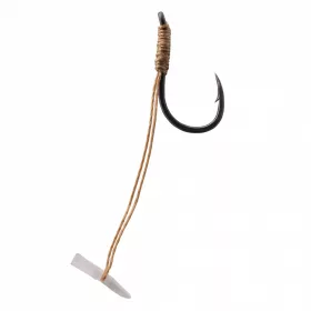   Korum Quickstop Hook Hairs 12 Cârlig Prelegat Monofil cu Barbetă și Ochi 4buc