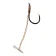 Korum Quickstop Hook Hairs 10 Cârlig Prelegat Monofil Fără Barbetă cu Ochi 4buc