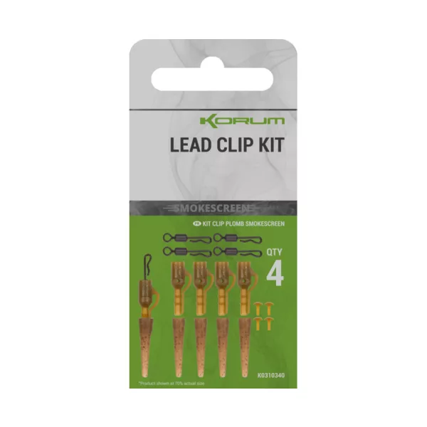 Korum Smokescreen Lead Clip Kit 4buc