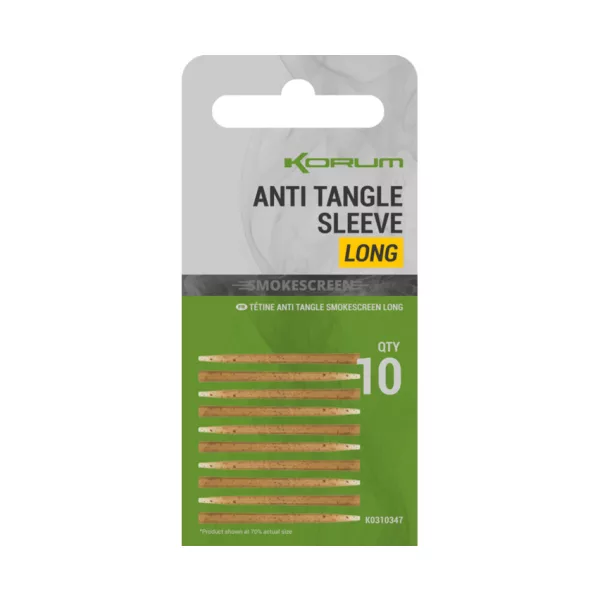 Korum Smokescreen Anti Tangle Sleeves Long Manșoane Anti-încurcare 10buc