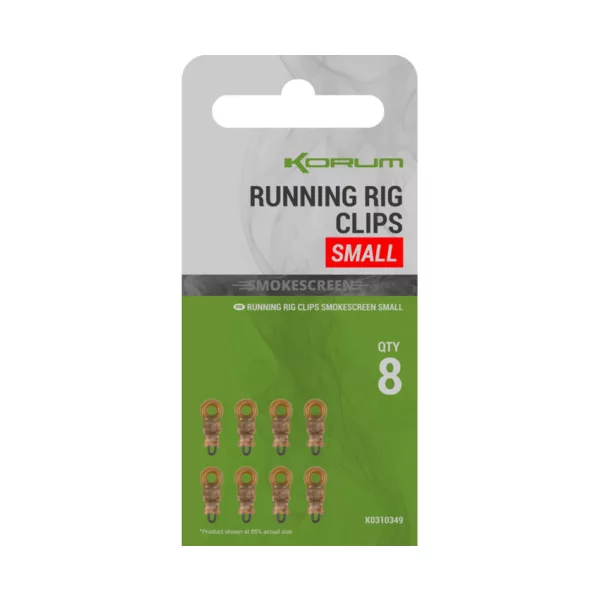 Korum Smokescreen Running Rig Clips - Small 8buc
