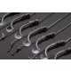 Korum Power Braid Method Hair Rigs 12 Füles, Szakállas Fonott Előkötött Horog 8db