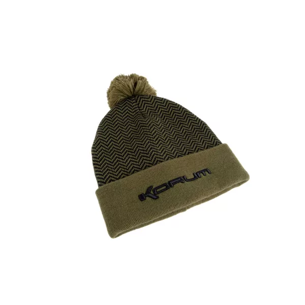 Korum Thermal Beanie Hat Negru-Oliv Căciulă de iarnă