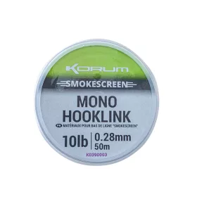   Korum Smokescreen Mono Hooklink 0,28mm Fir monofil pentru forfac 50m