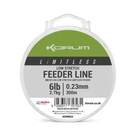   Korum Limitless Feeder Line Fir principal monofil 0,23mm 300m