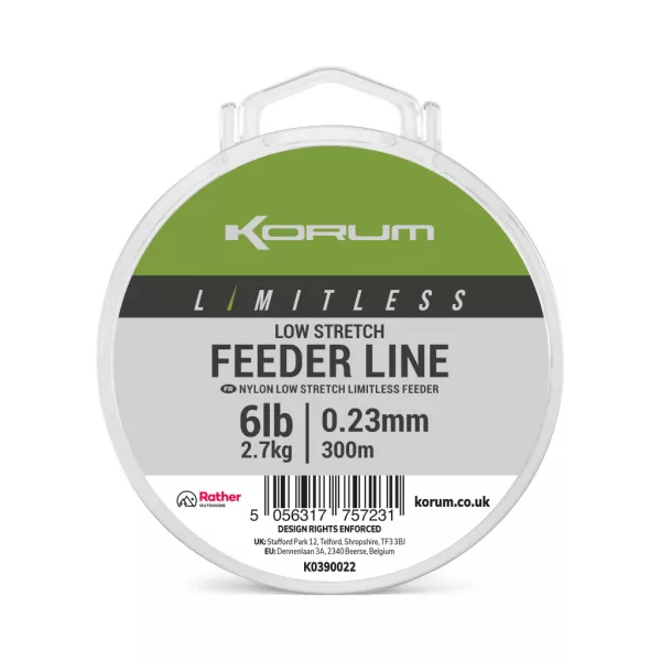 Korum Limitless Feeder Line Fir principal monofil 0,23mm 300m