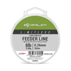   Korum Limitless Feeder Line Fir principal monofil 0,26mm 300m