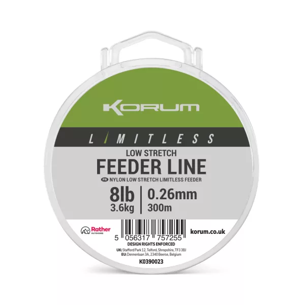 Korum Limitless Feeder Line Fir principal monofil 0,26mm 300m