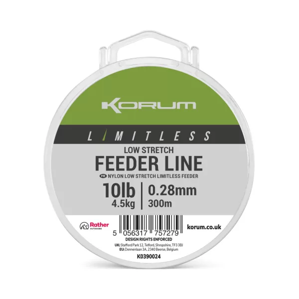 Korum Limitless Feeder Line Fir principal monofil 0,28mm 300m