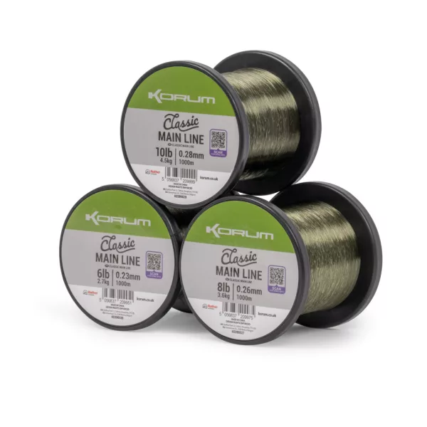 Korum Classic Main Line 0,28mm 1000m Monofil Főzsinór