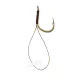 Korum Hook Hairs With Quickstops Barbed Size 10 Cârlig monofilament pre-legat