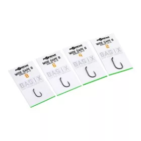   Korda Basix Wide Gape Barbless 6 Cârlig cu ochet, fără barbă 10 buc
