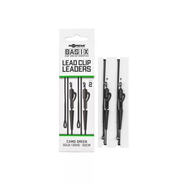 Korda Basix Lead Clip Montură Boiles Pregătită 50cm 2 buc