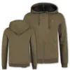 Korda - Kore Olive Zip Hoodie - Hanorac cu glugă - XXXL