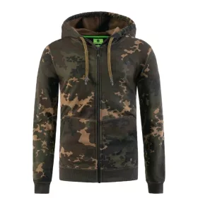 Korda Pulover cu glugă Dark Kamo cu fermoar 3XL