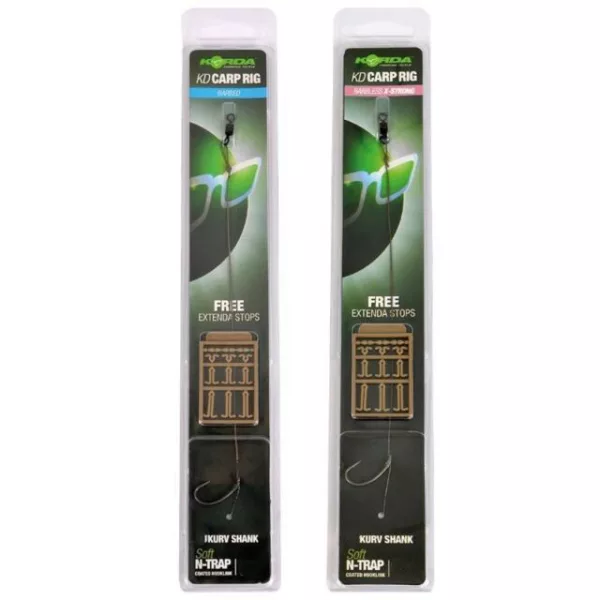 Korda N-Trap KD Rig Size 8 Kurv B 15lb - forfac de crap pre-legat