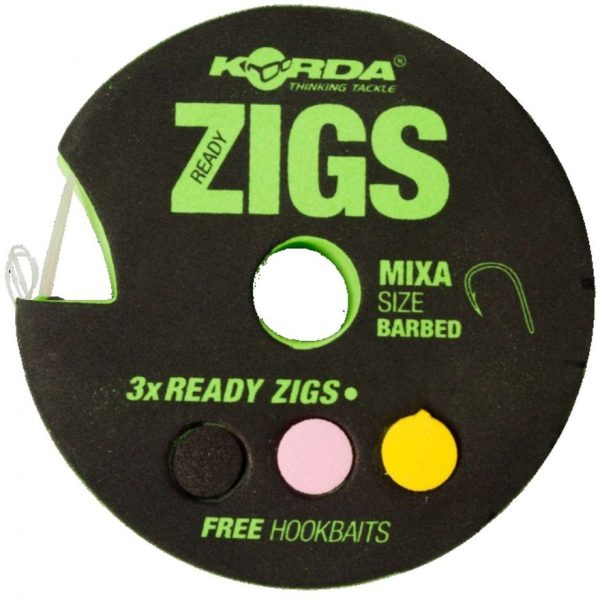 Korda Ready Zigs 12 (360cm) size 10- forfac ZIG pre-legat pentru boilies