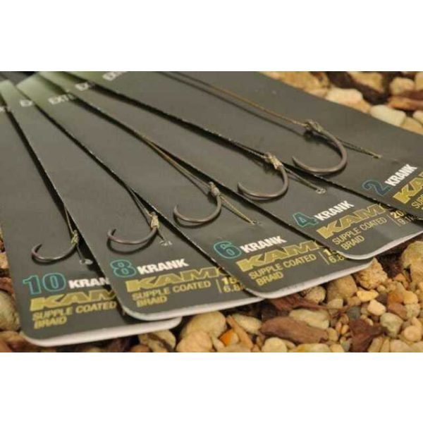 Korda Krank ready rig barbed mărimea 2 - forfac cu cârlig de crap prelegat