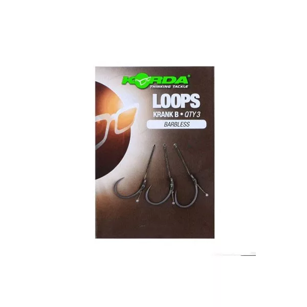 Korda Loop Rigs Size 6B DF Wide Gape 18lb - montură pre-legată pentru crap