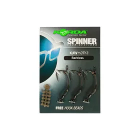   Korda Spinner Hook Sections Kurv 6 Cârlig cu Ochi, Fără Barbetă 3 buc