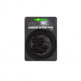  Korda Dark Matter Action Pack Silt - set cleme plumb în culoarea nămolului