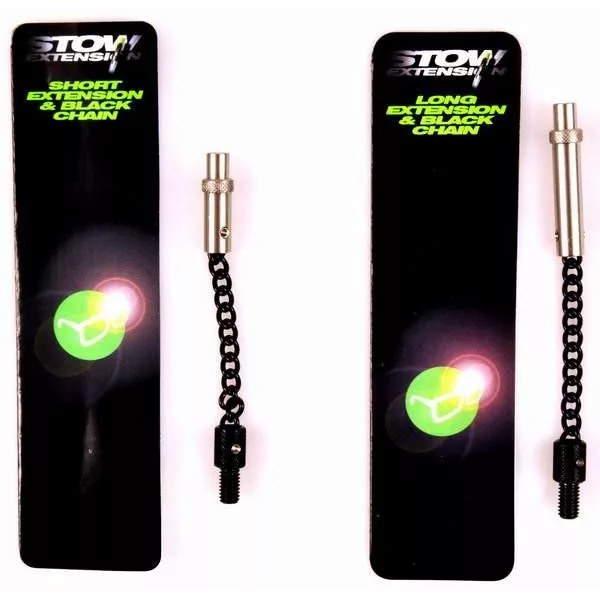 Lanț Korda Black din oțel inoxidabil cu adaptor scurt