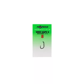 Korda Essentials Wide Gape X 8 Füles, Szakállas Horog 10db