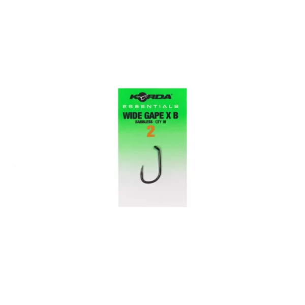 Korda Essentials Wide Gape X 2 Füles, Szakáll Nélküli Horog 10db