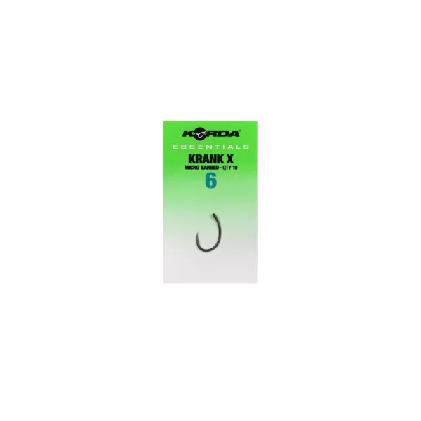 Korda Essentials Krank X 6 Füles, Szakállas Horog 10db