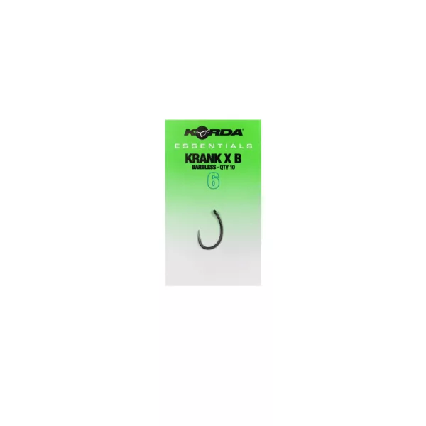 Korda Essentials Krank X 6 Füles, Szakáll Nélküli Horog 10db