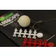 Korda Floss Caps White/Red - opritor de boilies