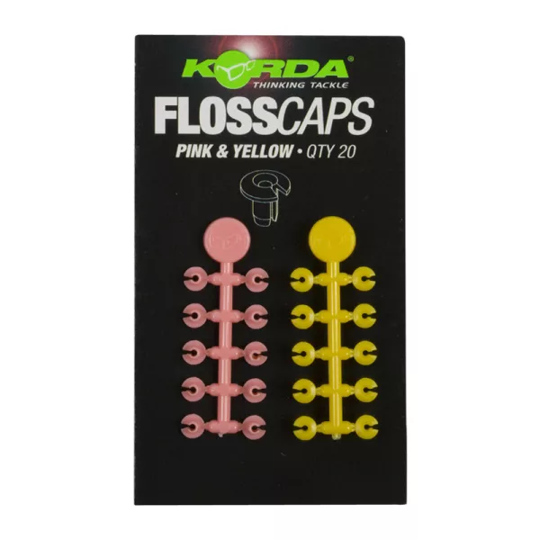Korda Floss Caps Pink/Yellow - opritor de boilies