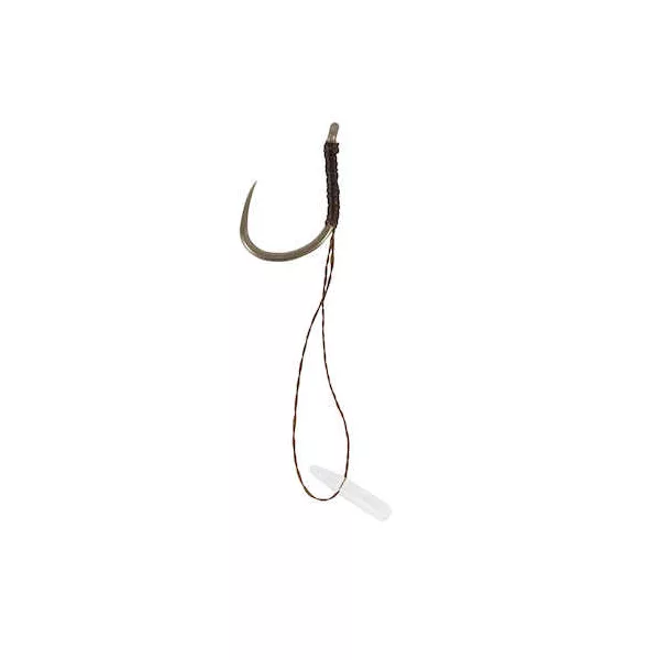 Korum Hook Hairs With Quickstops Size 12 Cârlig monofilament pre-legat