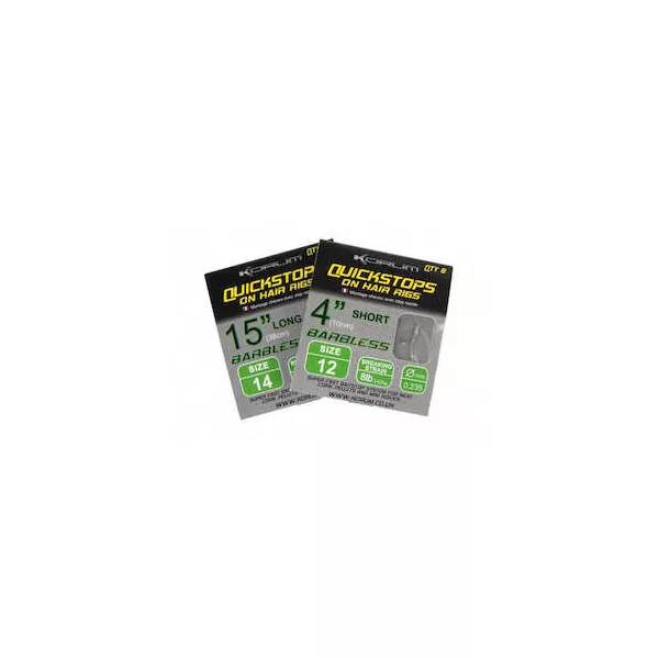 Korum Hair Rigs With Quickstops 4 Size 16 Cârlig monofilament pre-legat