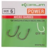 Korum Xpert Power - Micro-barbed (size 6) Cârlig feeder