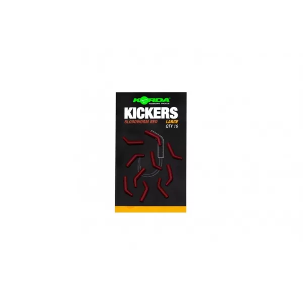 KORDA KICKERS LARGE BLOODWORM RED vârtej cârlig 10 buc./pachet