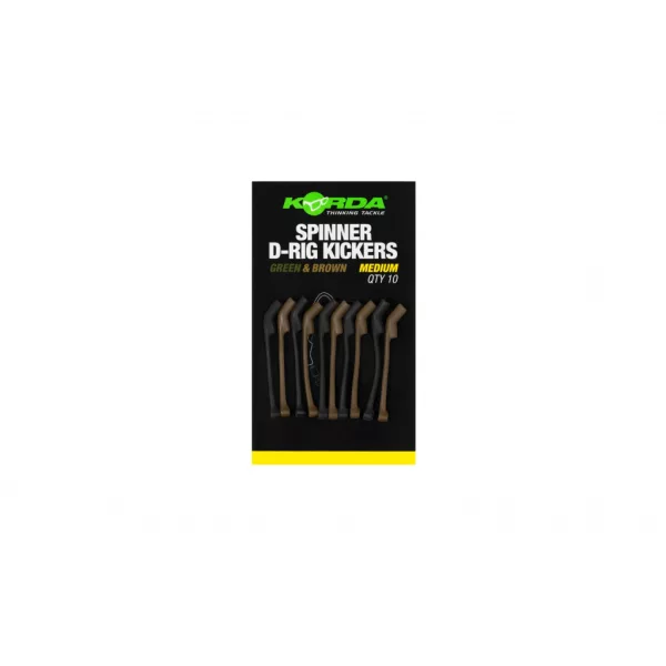 Korda Spinner D Rig Kickers Zöld/Barna Horogbefordító M 10db